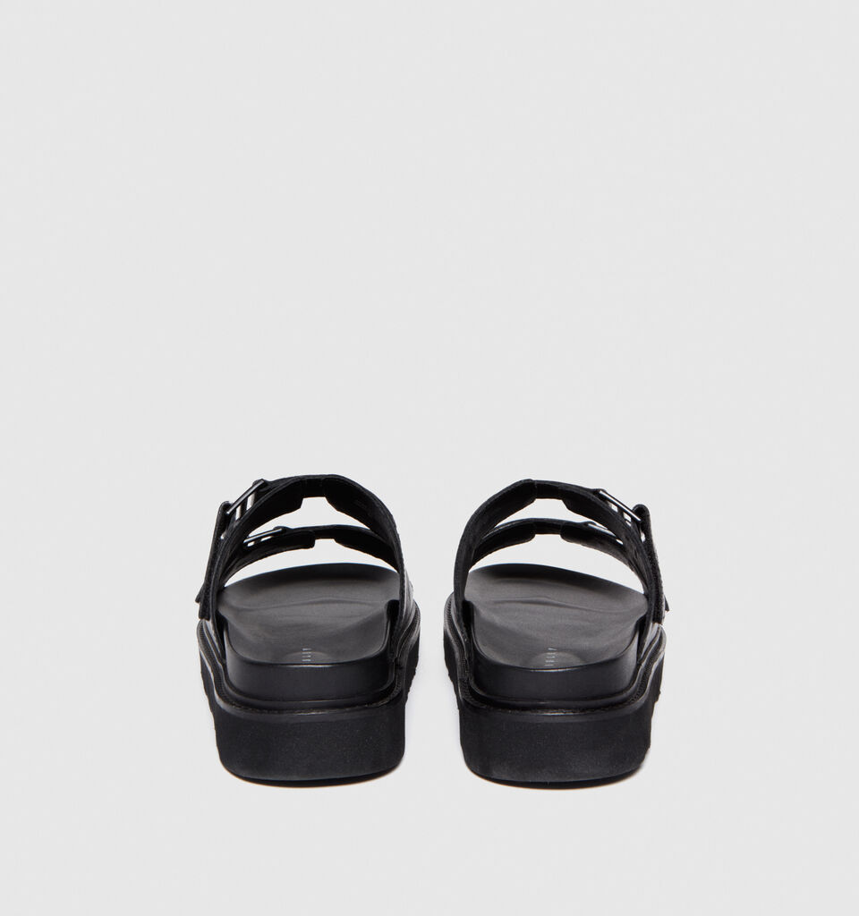 Leather sandals - men's shoes - Black | Sisley image number 2